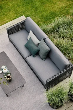 Connect 3 personers Sofa, black/antracite fra<Cane-line Best