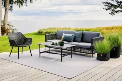 Connect Loungestol, black/antracite fra<Cane-line Hot