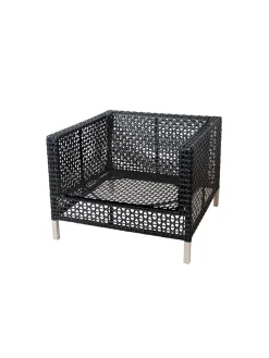 Connect Loungestol, black/antracite fra<Cane-line Hot