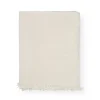 Cotton throw, Pure Ecru fra<Aiayu Discount