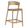Cover Counter Stool, oak w. cognac leather fra<Muuto Sale