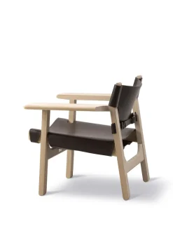 Den Spanske Stol i cognac læder, valnød olie af Børge Mogensen<Fredericia Furniture Hot