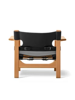 Den Spanske Stol i cognac læder, valnød olie af Børge Mogensen<Fredericia Furniture Hot