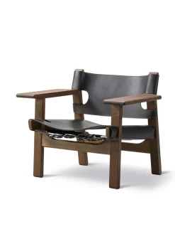 Den Spanske Stol i cognac læder, valnød olie af Børge Mogensen<Fredericia Furniture Hot