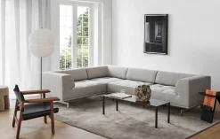 Den Spanske Stol i mørkebrun læder, eg olie af Børge Mogensen<Fredericia Furniture