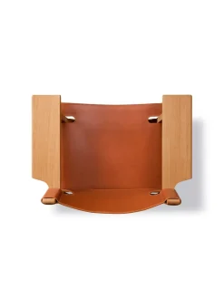Den Spanske Stol i naturfarvet læder, eg olie af Børge Mogensen<Fredericia Furniture Sale