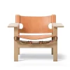 Den Spanske Stol i naturfarvet læder, eg sæbe af Børge Mogensen<Fredericia Furniture Sale
