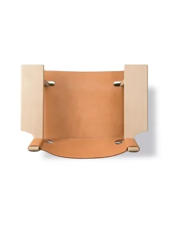 Den Spanske Stol i sort læder, røget eg olie af Børge Mogensen<Fredericia Furniture Clearance