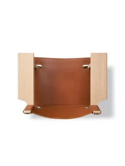 Den Spanske Stol i sort læder, eg olie af Børge Mogensen<Fredericia Furniture New