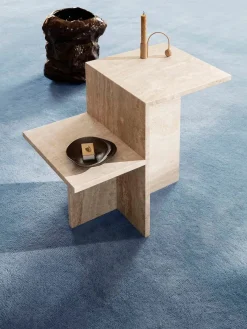 Distinct Side Table, Travertine fra<Ferm Living New