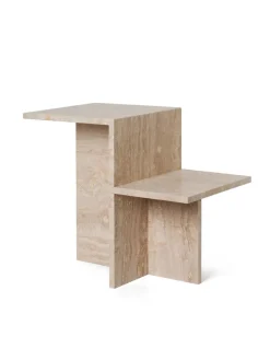 Distinct Side Table, Travertine fra<Ferm Living New