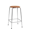 Dot Barstol m. 4 ben, valnød læder af Arne Jacobsen<Fritz Hansen Clearance