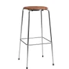 Dot Høj Barstol m. 4 ben, valnød finer af Arne Jacobsen<Fritz Hansen Discount