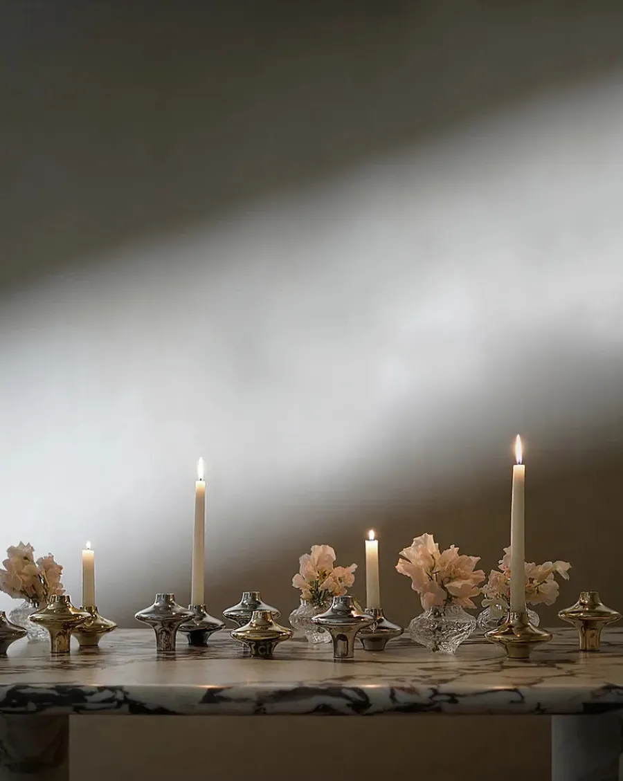 Doublet Candleholder Large, silver fra<Hein Studio Sale