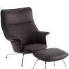 Doze Lounge Chair inkl. Fodskammel, easy leather root fra<Muuto Best