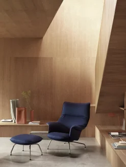 Doze Lounge Chair inkl. Fodskammel, easy leather root fra<Muuto Best