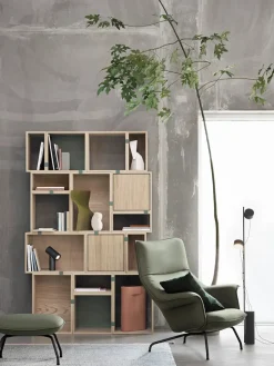 Doze Lounge Chair inkl. Fodskammel, cognac refine leather fra<Muuto