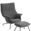 Doze Lounge Chair inkl. Fodskammel, ocean 80 fra<Muuto Online