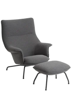 Doze Lounge Chair inkl. Fodskammel, ocean 80 fra<Muuto Online