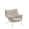 Doze Lounge Chair, Low Back, Heath tekstil, Tube base fra<Muuto Best