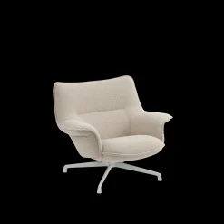 Doze Lounge Chair, Low Back, Heath tekstil, Tube base fra<Muuto Best