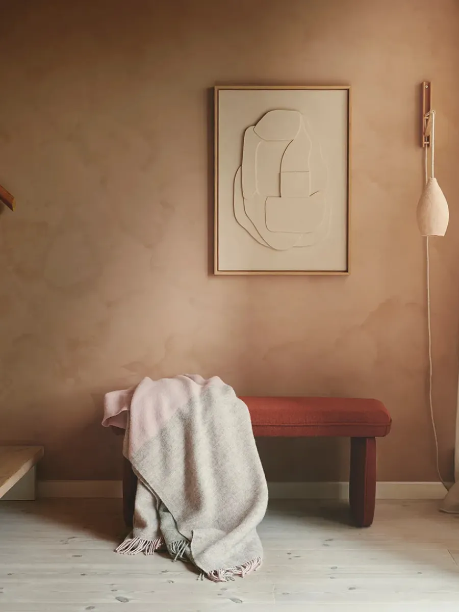 Drejø Plaid, aqua fra<Silkeborg Uldspinderi Clearance