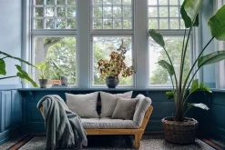 Drejø Plaid, aqua fra<Silkeborg Uldspinderi Clearance