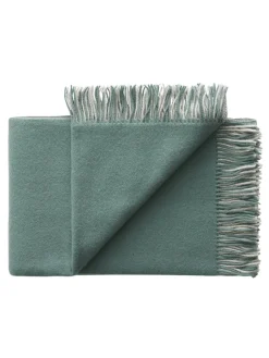 Drejø Plaid, aqua fra<Silkeborg Uldspinderi Clearance