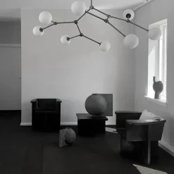 Drop Bulp Chandelier, grey fra<101 Copenhagen Clearance