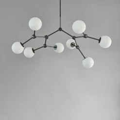 Drop Bulp Chandelier, mini grey fra<101 Copenhagen Clearance