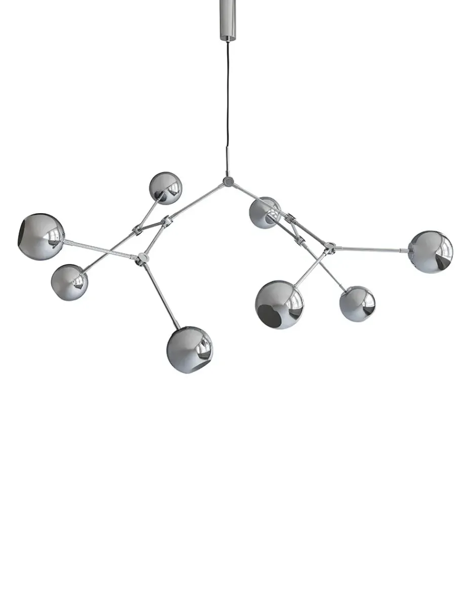 Drop Chandelier Globe, Chrome fra<101 Copenhagen Sale