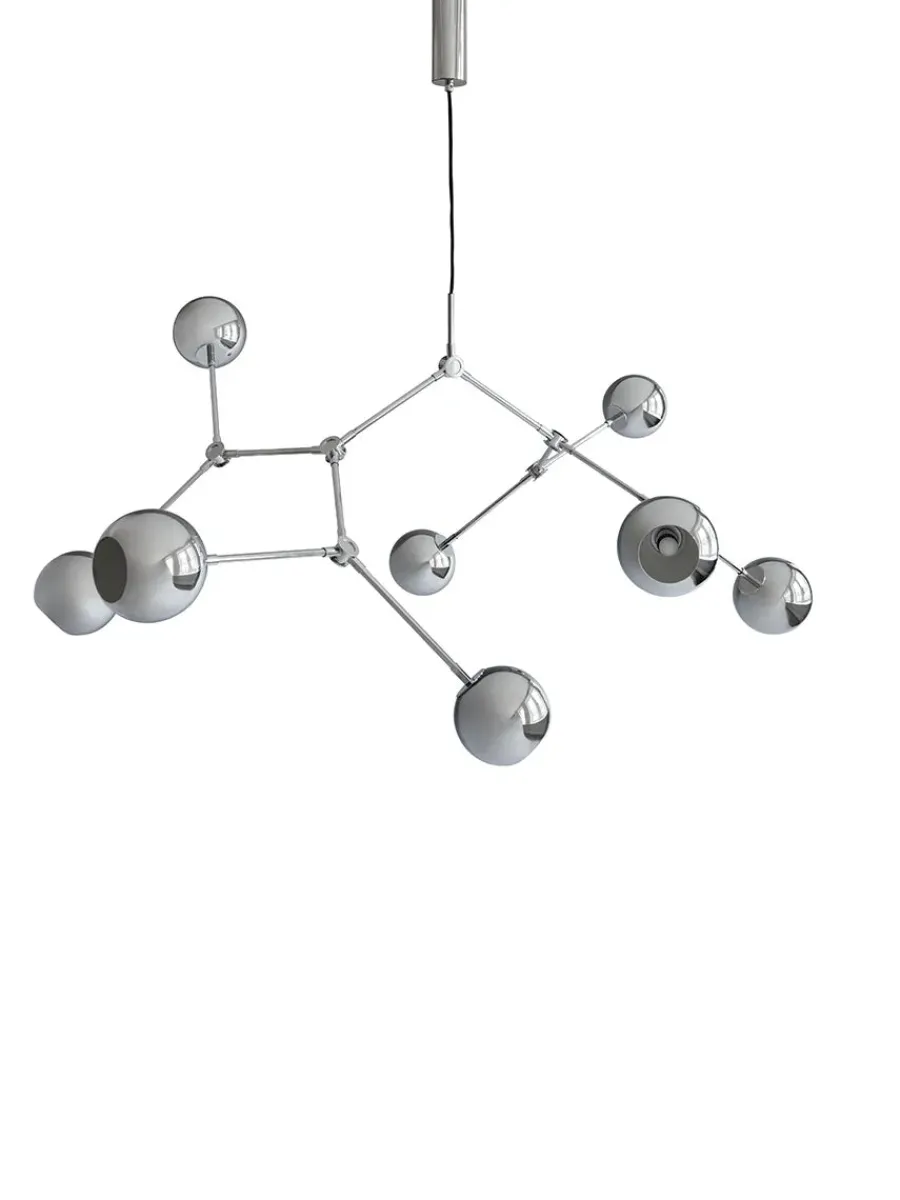 Drop Chandelier Globe, Chrome fra<101 Copenhagen Sale