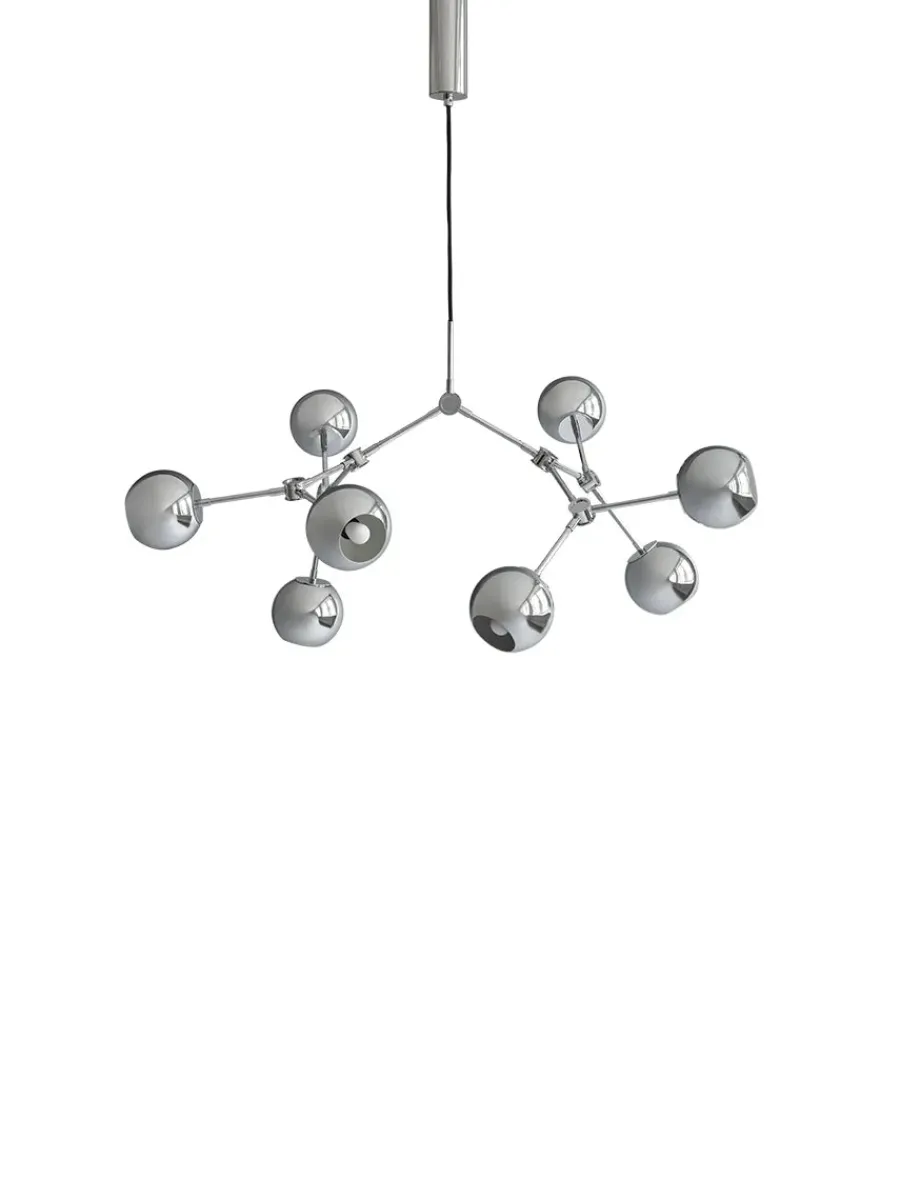 Drop Chandelier Globe, Mini, Chrome fra<101 Copenhagen Clearance