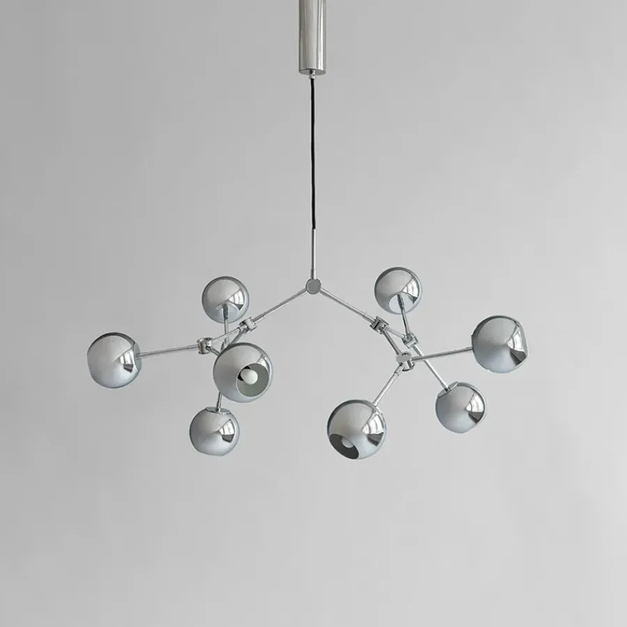 Drop Chandelier Globe, Mini, Chrome fra<101 Copenhagen Clearance