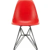 Eames Fiberglass Chair DSR, sortlakeret fra<Vitra Clearance