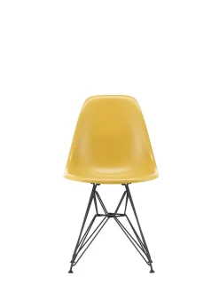 Eames Fiberglass Chair DSR, sortlakeret fra<Vitra Clearance