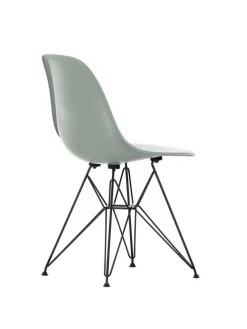 Eames Fiberglass Chair DSR, sortlakeret fra<Vitra Clearance