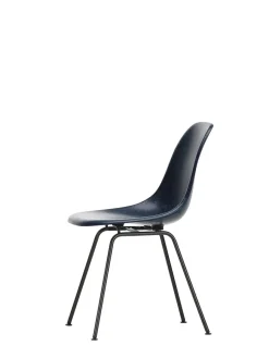Eames Fiberglass Chair DSX, sortlakeret fra<Vitra Best