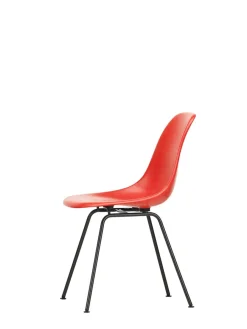 Eames Fiberglass Chair DSX, sortlakeret fra<Vitra Best
