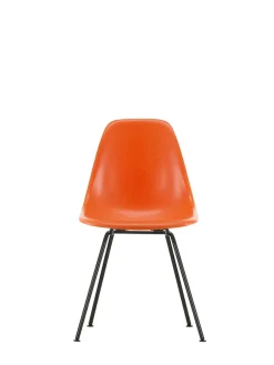 Eames Fiberglass Chair DSX, sortlakeret fra<Vitra Best