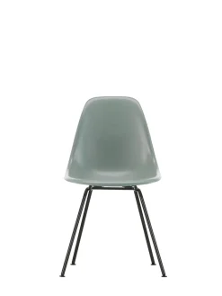 Eames Fiberglass Chair DSX, sortlakeret fra<Vitra Best