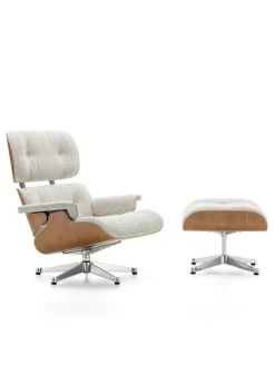 Eames Lounge Chair inkl. Fodskammel, valnød/Nubia fra<Vitra Sale