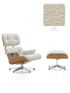 Eames Lounge Chair inkl. Fodskammel, valnød/Nubia fra<Vitra Sale