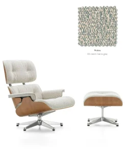 Eames Lounge Chair inkl. Fodskammel, valnød/Nubia fra<Vitra Sale