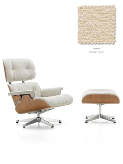 Eames Lounge Chair inkl. Fodskammel, valnød/Nubia fra<Vitra Sale