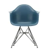 Eames Plastic Armchair DAR, sort pulverlakering fra<Vitra New