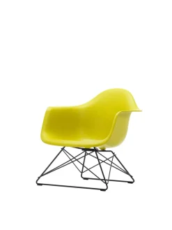 Eames Plastic Armchair LAR, sortlakeret fra<Vitra Clearance