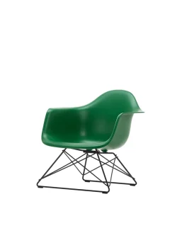 Eames Plastic Armchair LAR, sortlakeret fra<Vitra Clearance