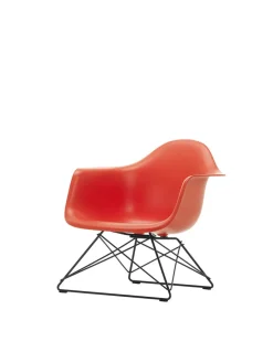 Eames Plastic Armchair LAR, sortlakeret fra<Vitra Clearance