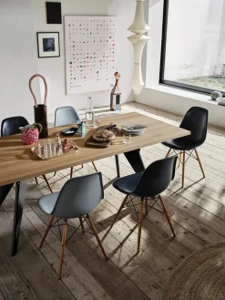 Eames Plastic Side Chair DSW, ahorntræ fra<Vitra